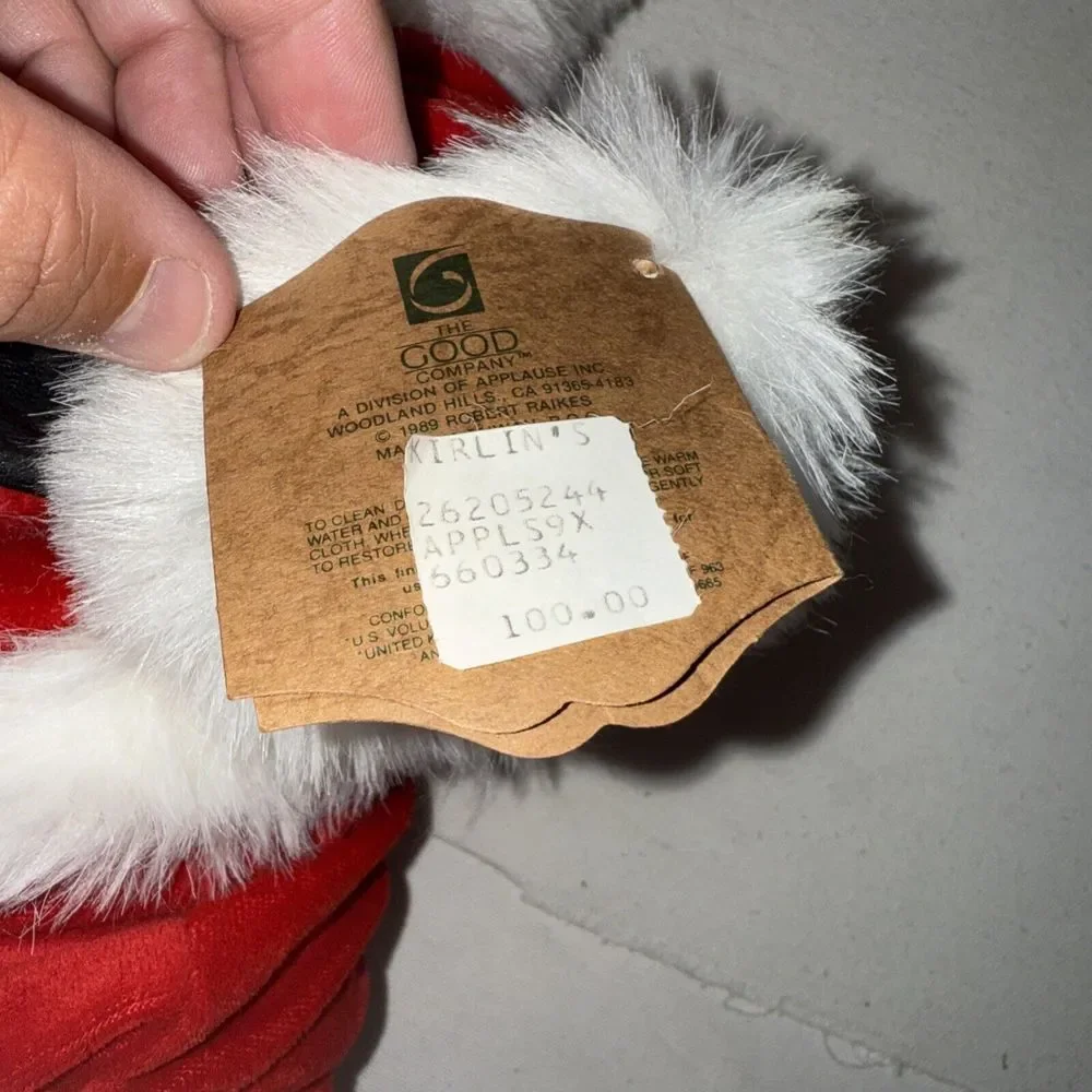 Vintage‎ 1989 Robert Raikes Bears Hand Signed - Christmas Santa Bear Numbered